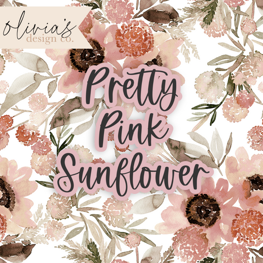 Pretty Pink Sunflower Pattern