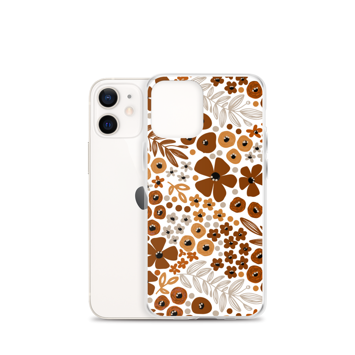 White Autumn Floral iPhone Case