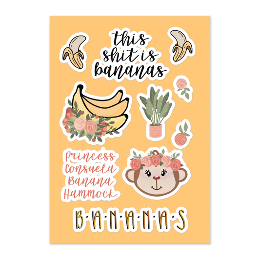 Bananas Sticker Sheet