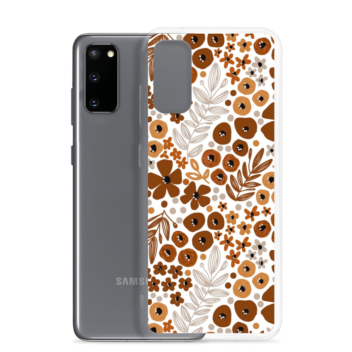 White Autumn Floral Samsung Case
