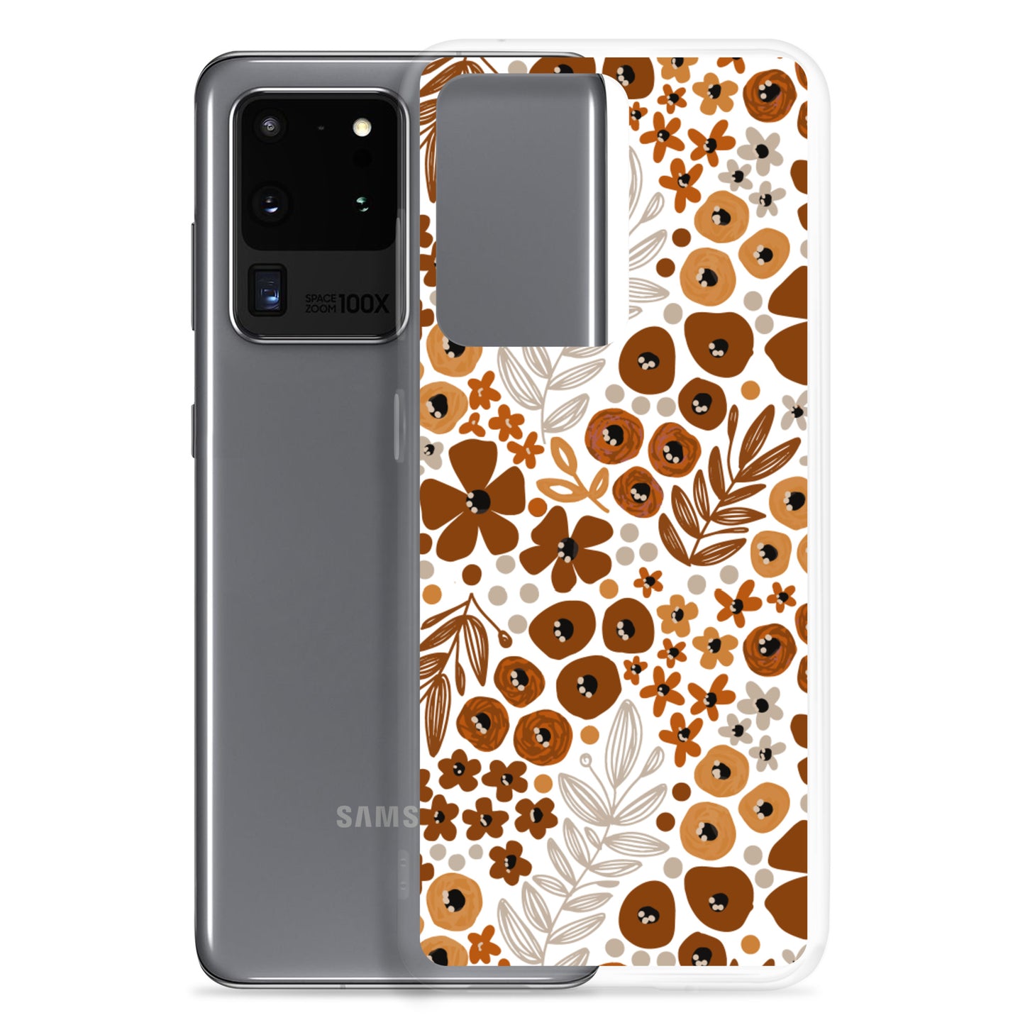 White Autumn Floral Samsung Case