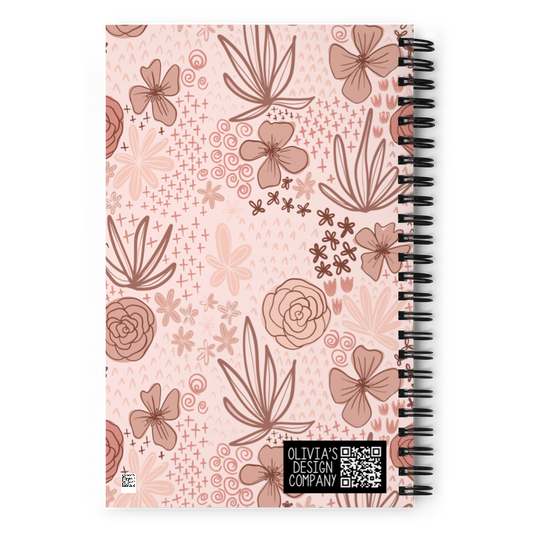 Blush Bloom Spiral Notebook