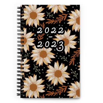 2022-2023 Midnight Sunflower Notebook